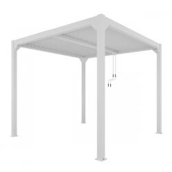 Mirpol LUXE pergola 4x4m fehér LED világítással (5905610251192) - homelux