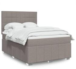 vidaXL tópszínű szövet rugós ágy matraccal 160 x 200 cm (3291723)