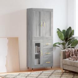 vidaXL szürke sonoma szerelt fa magasszekrény 69, 5 x 34 x 180 cm (3199927)