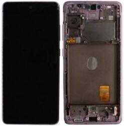 Samsung GH82-24214F Gyári Samsung Galaxy S20 FE OLED kijelző érintővel Lila (Cloud Lavender) kerettel előlap (GH82-24214F)