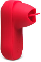 SESSO Stimulator Tongue Licking Gun Red Vibrator