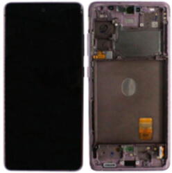Samsung GH82-24214F Gyári Samsung Galaxy S20 FE 5G OLED kijelző érintővel Levendula kerettel előlap (GH82-24214F)