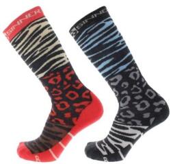 SINNER Sí/snowboard zokni SINNER Animal Print, piros/szürke, Női 39 színes