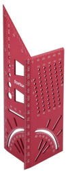 FORTUM asztalos T-derékszög, 215 mm, ALU, lézer gravírozott, mm beosztás (4784104) - ezermesterszerszam