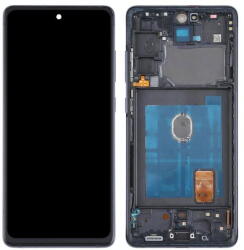 Samsung GH82-24214F Samsung Galaxy S20 FE / S20 FE 5G OEM OLED kijelző érintővel kék kerettel, előlap (GH82-24214F)