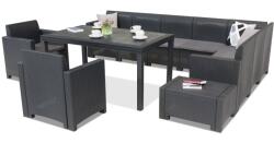 BICA Nebraska Comida Max 9 Bica technorattán kerti bútorok, antracit (BCNEB9ANT)