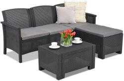BICA Venezia Relax Bica technorattán terasz bútorok, antracit (BCVENLANT)