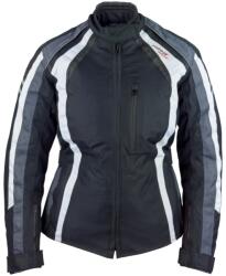 Roleff Geaca moto dama Roleff Venedig negru-gri-alb (RO980)