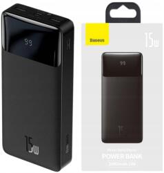 Baseus Powerbank Baseus Bipow 30000 mAh 2xUSB Usb-c microUSB Pd 15W Fekete (PPBD050201)