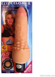  Puha bevonatú realisztikus vibrátor Loveclone 2 Duo Density 16, 5cm