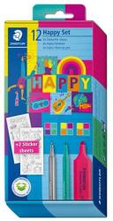 STAEDTLER Írószer készlet, ajándék matricákkal, STAEDTLER® Happy set 61 SC1 (61 SC1 HA) - kellekanyagonline