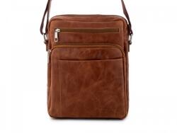 Monarchy Férfi válltáska: barna bőr, 1 rekeszes (magyar termék) (1160339)