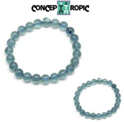  Bratara Fluorit Albastru Diametru 54 mm - Rotund - 8x8 mm - 1 Buc