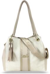 Zellia Női Válltáska 24077 Beige-Arany - Pearl - (06572471)