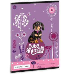 Ars Una Füzet ARS UNA A/5 32 lapos sima 20-32 Cute Animals-Puppy (53613691) - papir-bolt