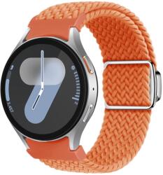  FONÁSOS Nylon szíj Samsung Galaxy Watch 7 (40 / 44 mm) NARANCS színhez
