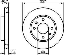 Bosch Disc frana BOSCH 0 986 479 207 (0 986 479 207) - fixbox