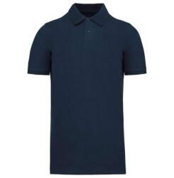 Kariban Férfi organikus férfi piké pamut póló, Kariban KA2025, Navy-4XL (ka2025nv-4xl)