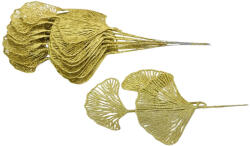  Gingko levél csillámos arany 10db/csomag - papelito