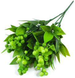  Bogyós csokor zöld - virágdekorációhoz és koszorúhoz