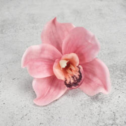 Orchidea fej 4db/csom rózsaszín - papelito
