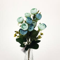  Begónia csokor - kék-menta - virágdekorációhoz és koszorúhoz