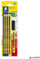 STAEDTLER Grafitceruza készlet, tűfilccel, HB, hatszögletű, STAEDTLER 'Noris® 120', 8+1 db (120 SBK8P2)