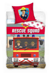 Carbotex Sam a tűzoltó Rescue Squad ágyneműhuzat 140×200cm, 70x90 cm CBX223009FS (CBX223009FS)