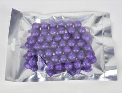  Polisztirol golyó nagy csillámos - SÖTÉTLILA
