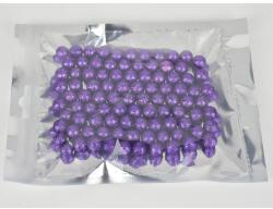  Polisztirol golyó kicsi csillámos - SÖTÉTLILA