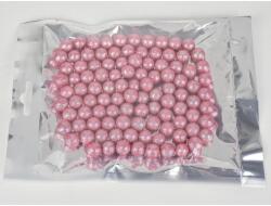  Polisztirol golyó kicsi csillámos - SÖTÉTRÓZSASZÍN