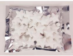  Polisztirol csillag nagy csillámos - FEHÉR