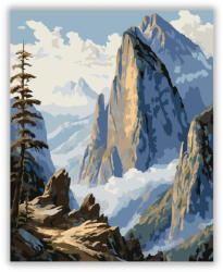  Fenséges Hegyi Kilátás - számfestő készlet