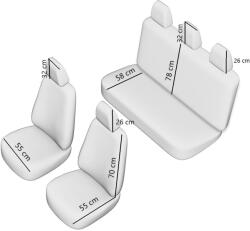 UMBRELLA Set Huse Scaun Premium Lux Gri Umb3 - butoanevw