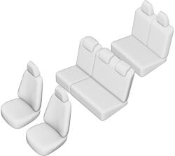 UMBRELLA Set Huse Scaun Umbrella Pentru Dacia Logan Mcv 7 Locuri 2004-2013 (bancheta Fractionata) Tip 2 Cu Tetiere In Forma De L - butoanevw