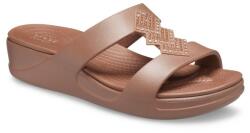 Crocs Papuci Crocs Monterey Shimmer Slip-On Wedge