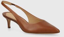 Lauren Ralph Lauren bőr tűsarkú Lolah barna, 802927937002 - barna Női 41