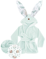 MimiNu Halat de baie, MimiNu, 2 - 5 ani, bumbac si thermo fleece, Lulu Natural (6426972022309) Prosop