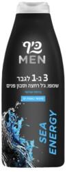 Keff Șampon & Gel de Duș pentru Față și Corp, Keff Men 3 în 1 Sea Energy 700ml
