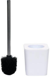 Fala Perie de toaleta si suport Cuboid Alb (69341)