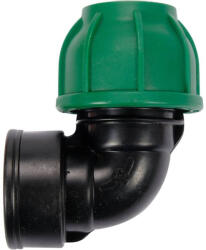 TOYA Conector pentru tevi PE 90° 25 mm x 1" F (88874)