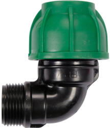 TOYA Conector pentru tevi PE 90° 32 mm x 1" M (88916)
