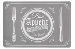  Bon Appetit tányéralátét 1db szürke (OM001)