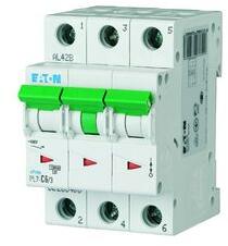 Eaton Kismegszakító 3P 13A C-jelleg 400V AC 10kA/60898 3M PL7-C6/3 EATON - 263406