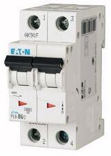 Eaton Kismegszakító 2P 6A C-jelleg 400V AC 6kA/60898 2M PL6-C6/2 EATON - 286564