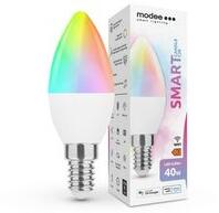 Modee Okos LED lámpa B38 (Tuya Wi-Fi) gyertya 4, 9W- 40W E14 470lm DIM 220-240V AC LED Smart Modee - MSL-C4, 9WE14RGB
