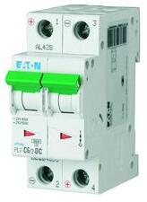 Eaton Kismegszakító 2P 6A C-jelleg 48V DC 10kA/60898 PL7-C6/2-DC EATON - 264899