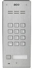 ACO Kaputelefon kaputábla audió 1lakás RFID falonkívüli 2-erű 1hívógomb nemesacél moduláris ACO - FAM-P-1NPZSACCNT