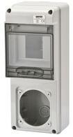 Gewiss Kombinációs dugalj doboz IP65 FK 5 DIN modul hely + 1db 16A dugaljhely 68Q-DIN GEWISS - GW68017N