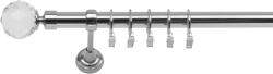 RENA GALERIE METAL CROM LUCIOS SIMPLĂ 25 MM BELLUNA : Lățime galerii (cm) - 400 (REN-K25-EST-BEL-POJ-400) Suport draperie